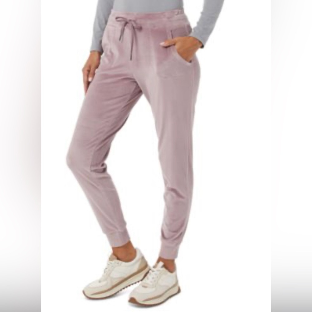 32 Degrees Women's Velour Lavender Jogger Pants. Women’s Plus Size XXL